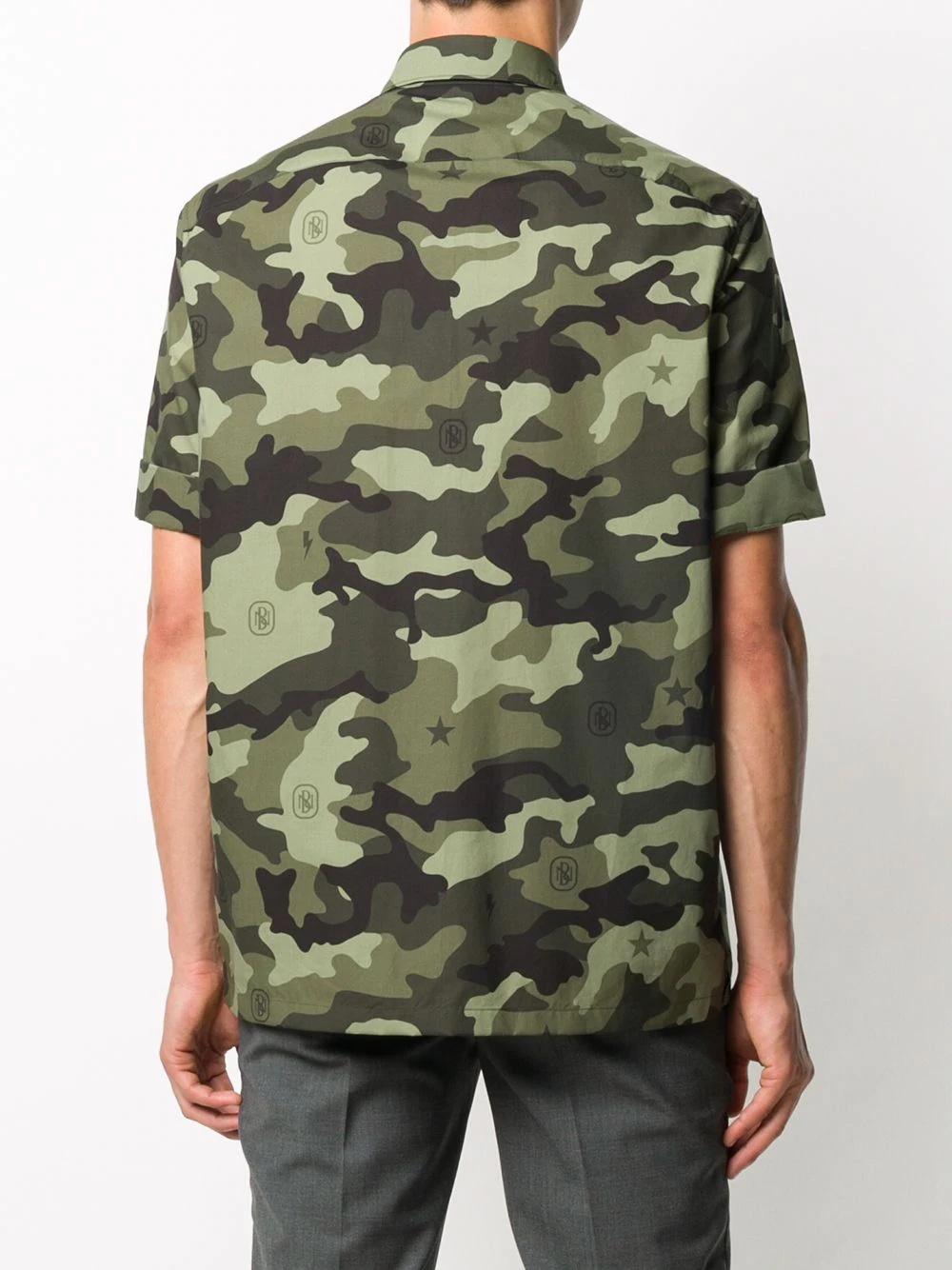 camouflage print short-sleeve shirt - 4