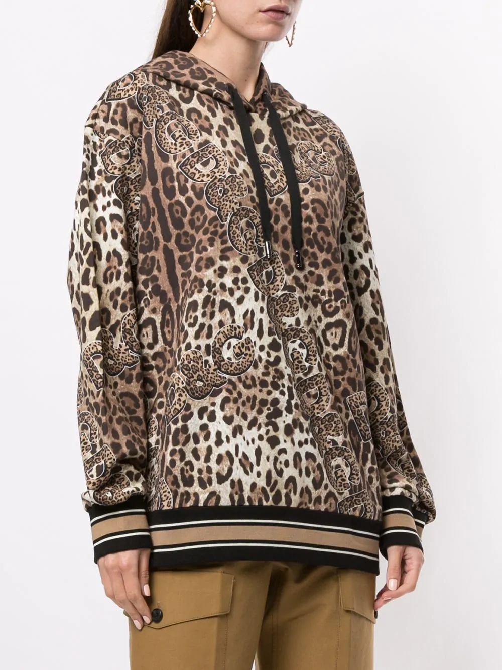 leopard print hoodie - 3