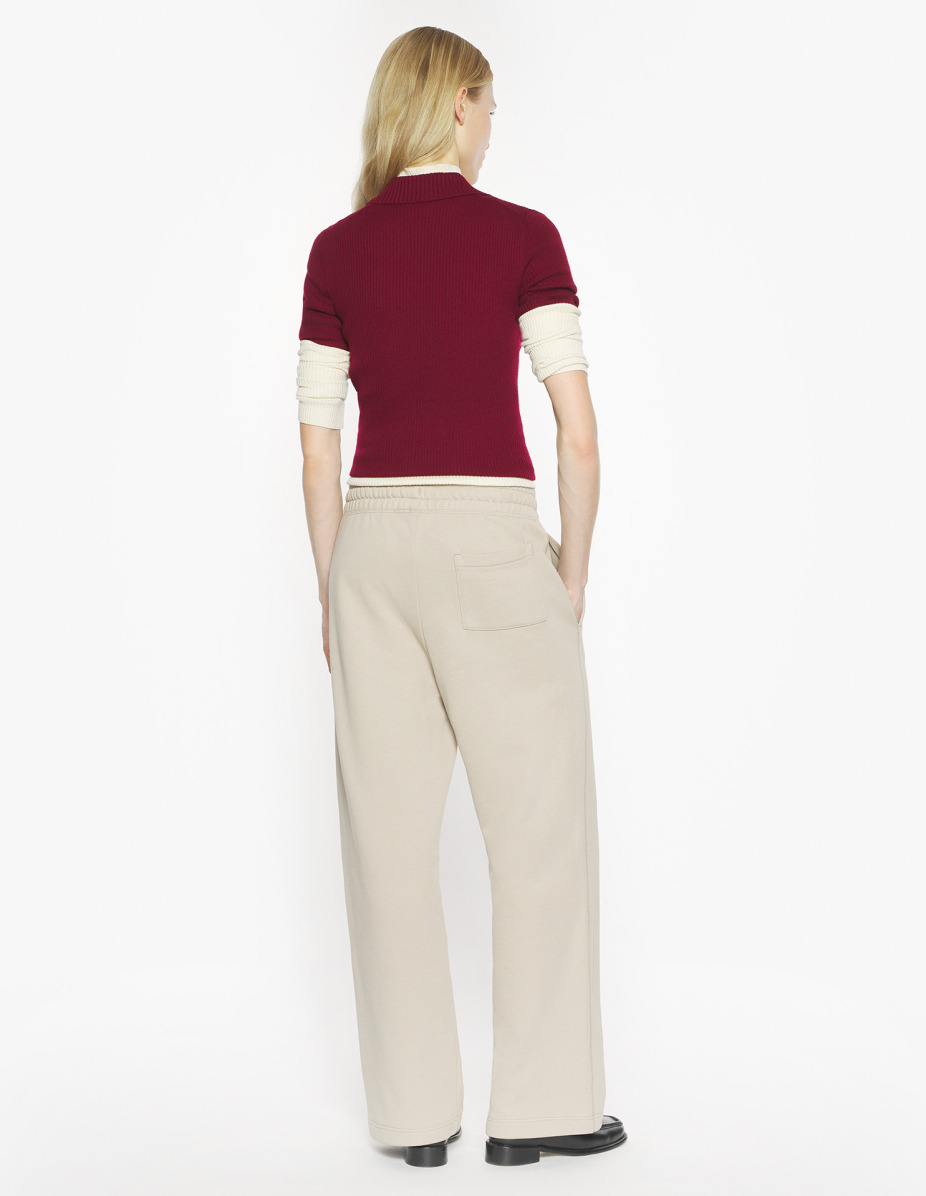 BABY FOX FINE RIB WOOL POLO - 5