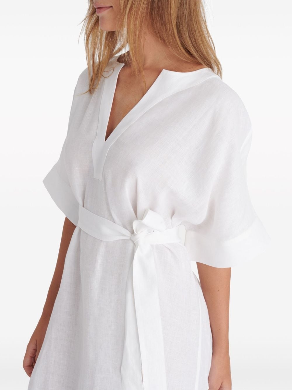 Bibi linen kaftan dress - 4