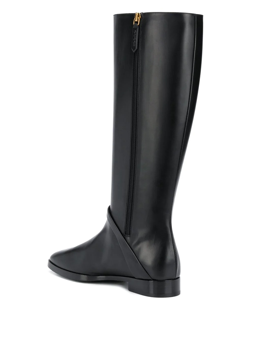 calf-length leather boots - 3