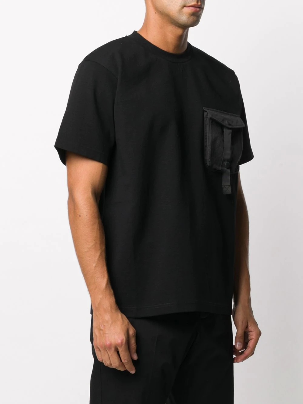 chest pocket crew neck T-shirt - 3