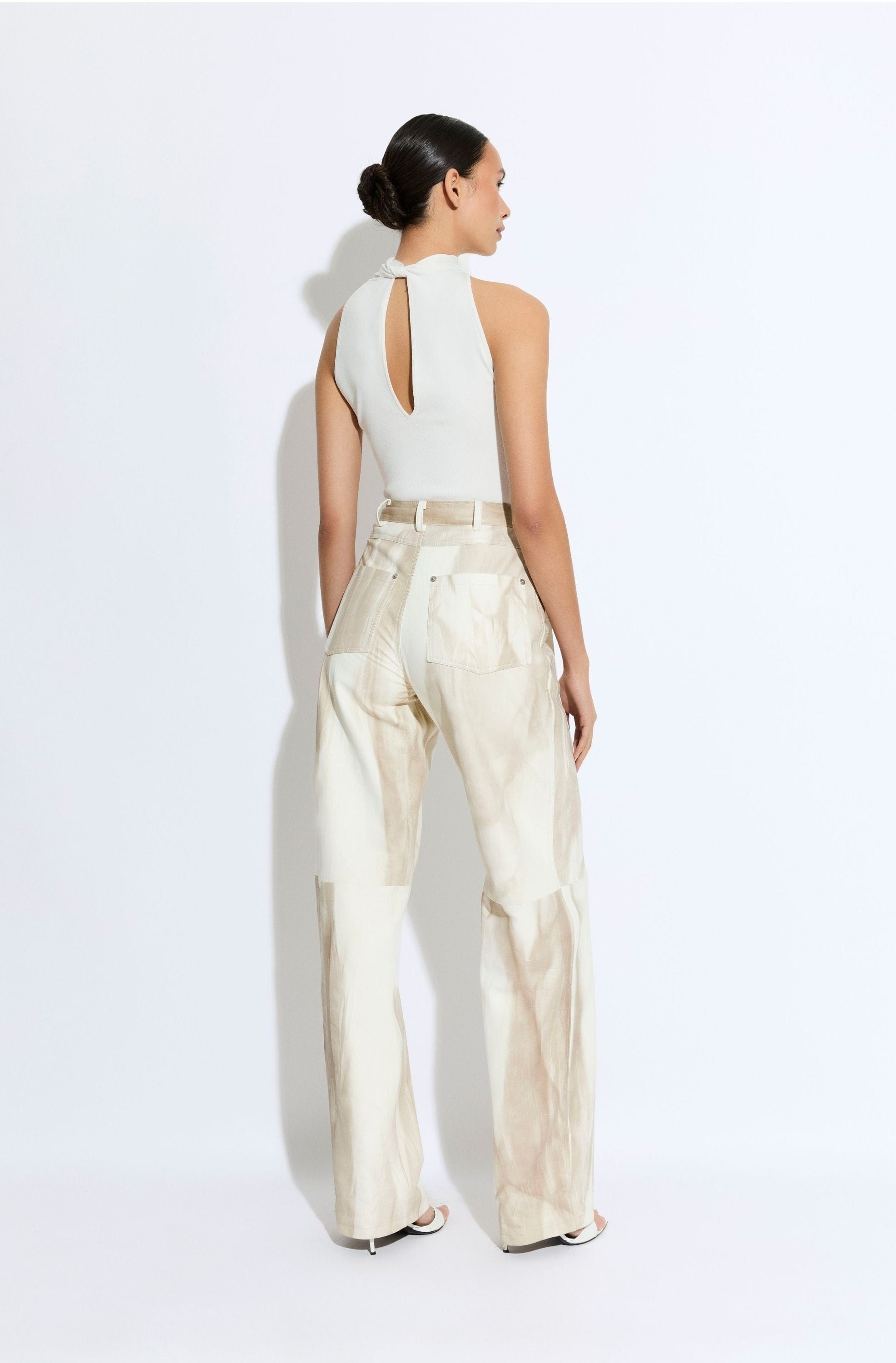 Marbled Nappa Double Seam Pant - 3