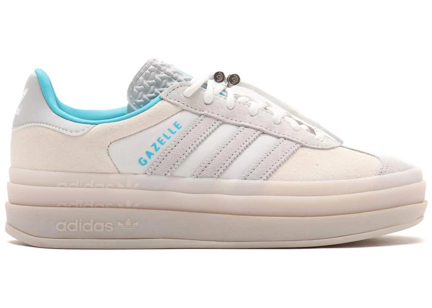 adidas Gazelle Bold Cloud White Light Blue (Women's) - 1