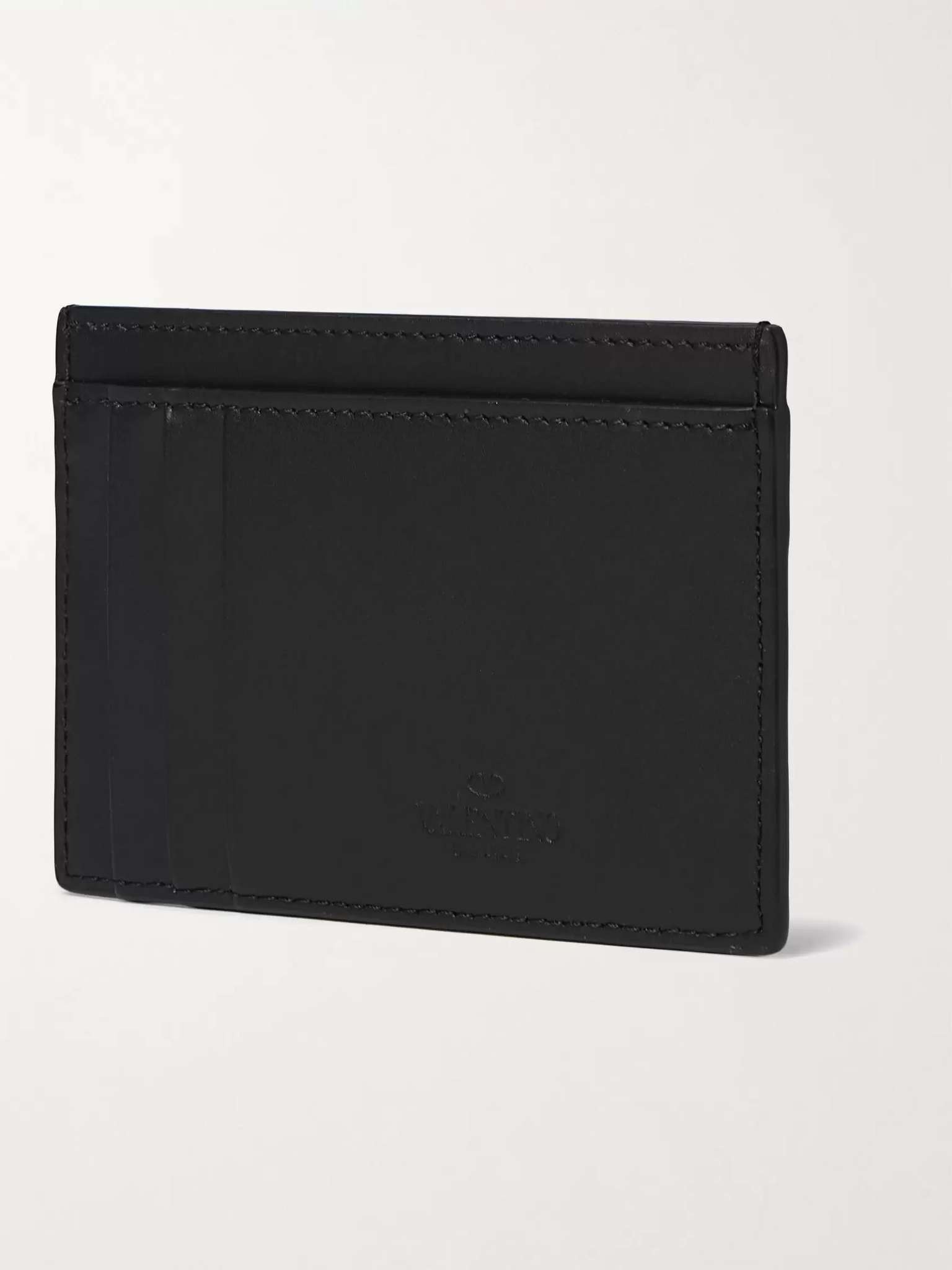 Valentino Garavani Logo-Print Leather Cardholder - 3