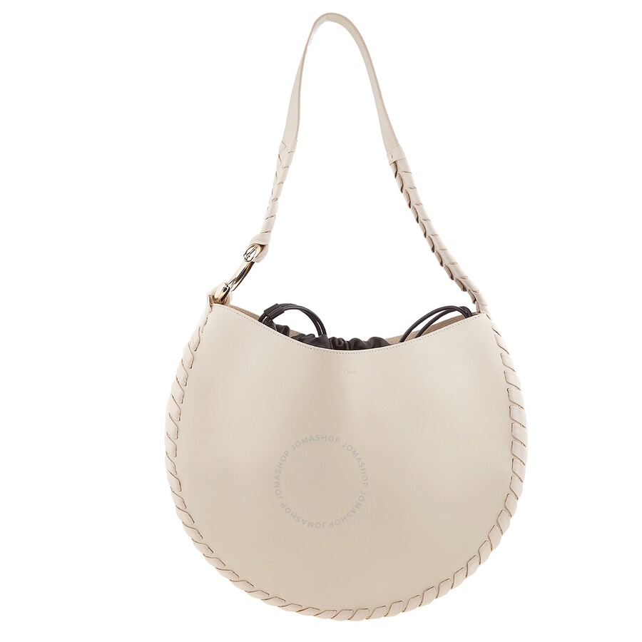 Chloe Large Mate Hobo Bag In Beige - 1