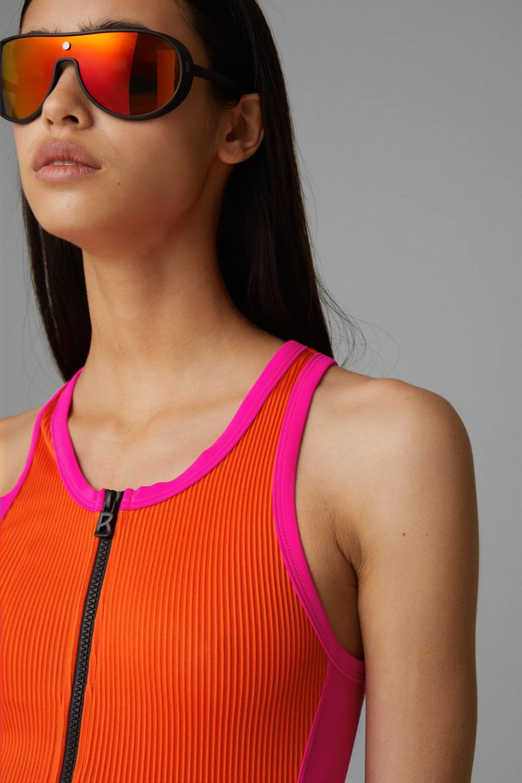 ZOE SWIMSUIT IN ORANGE/PINK - 4