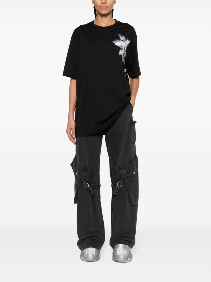 Y-3 graphic-print cotton T-shirt outlook