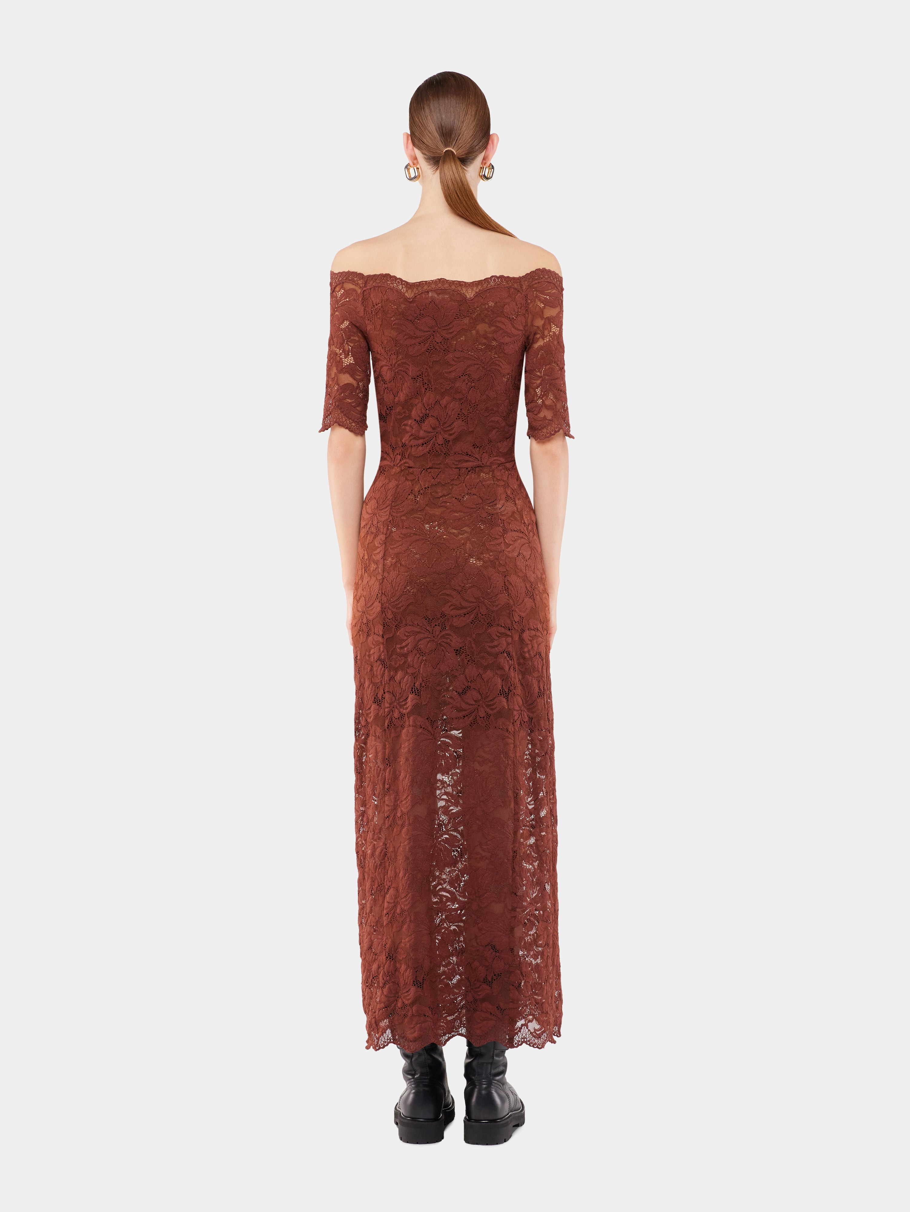 MIDI DRESS IN LACE - 4