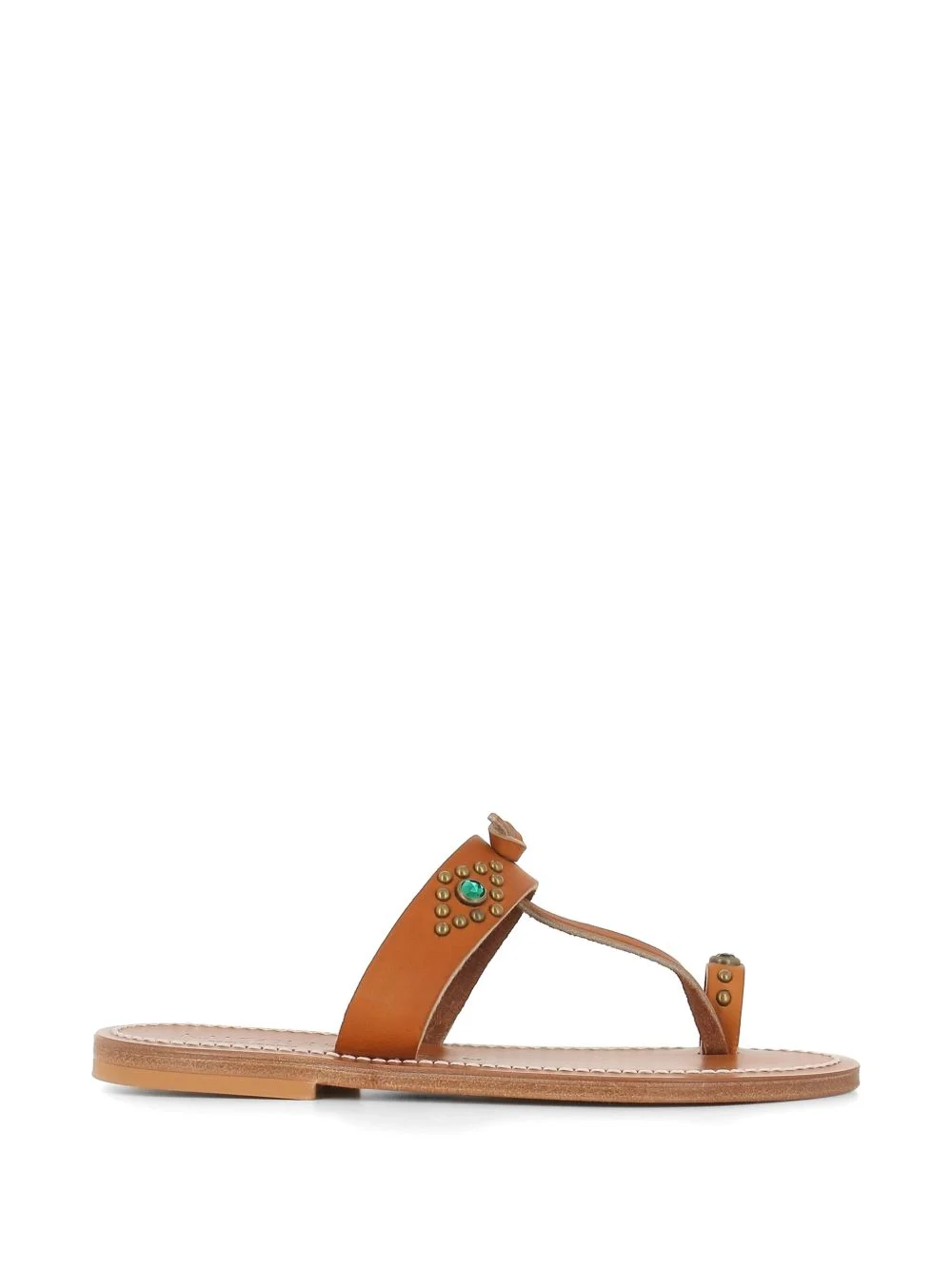 embellished toe-strap sandals - 1