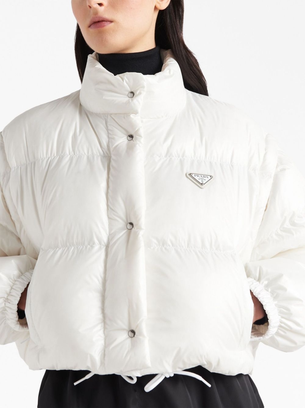 Re-Nylon cropped puffer jacket - 3