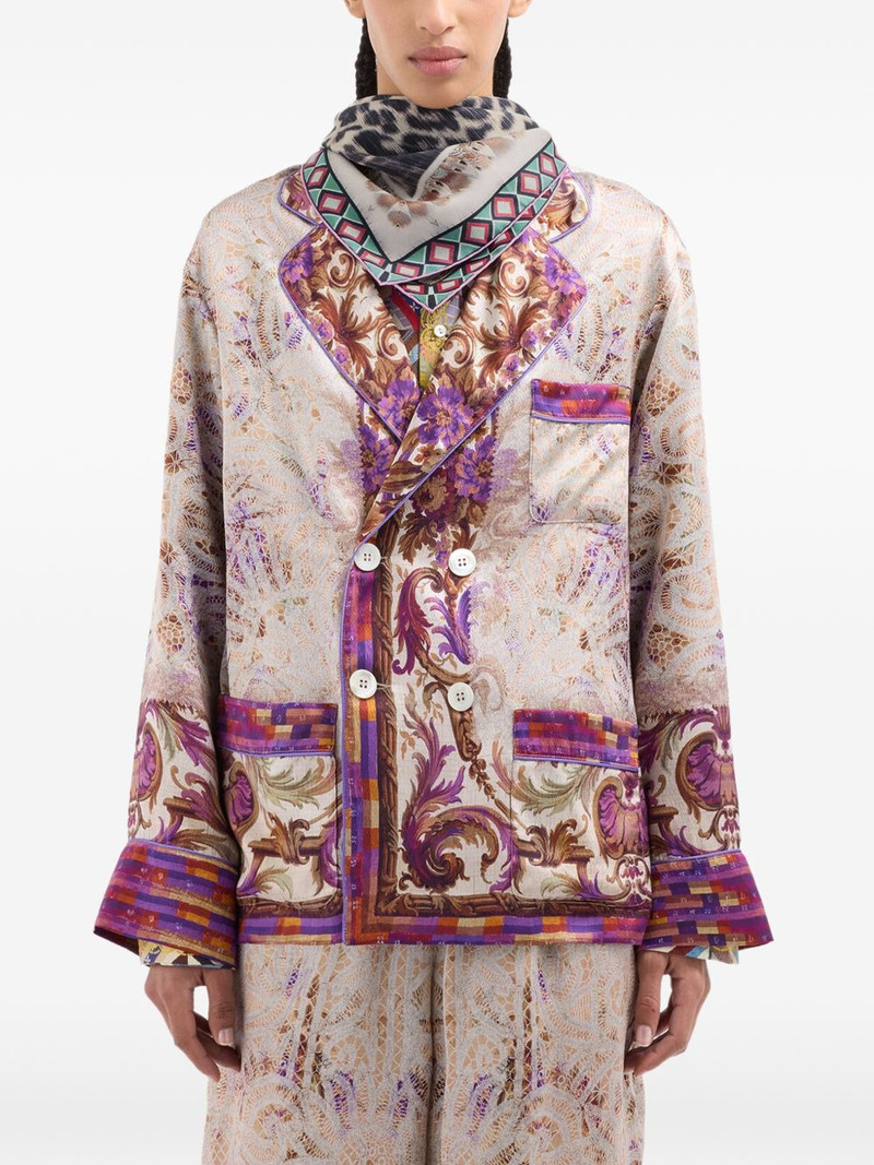 Aloeuw leopard geometric silk scarf 3