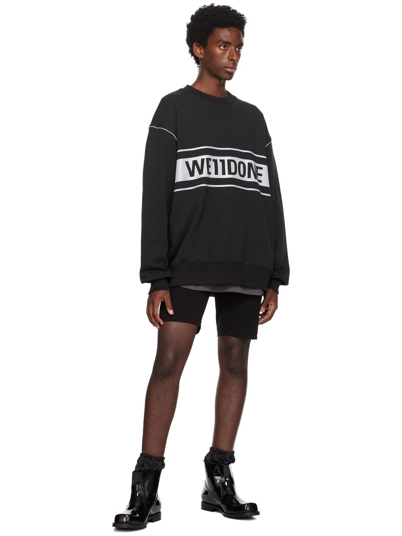 We11done Black Reflective Sweatshirt outlook