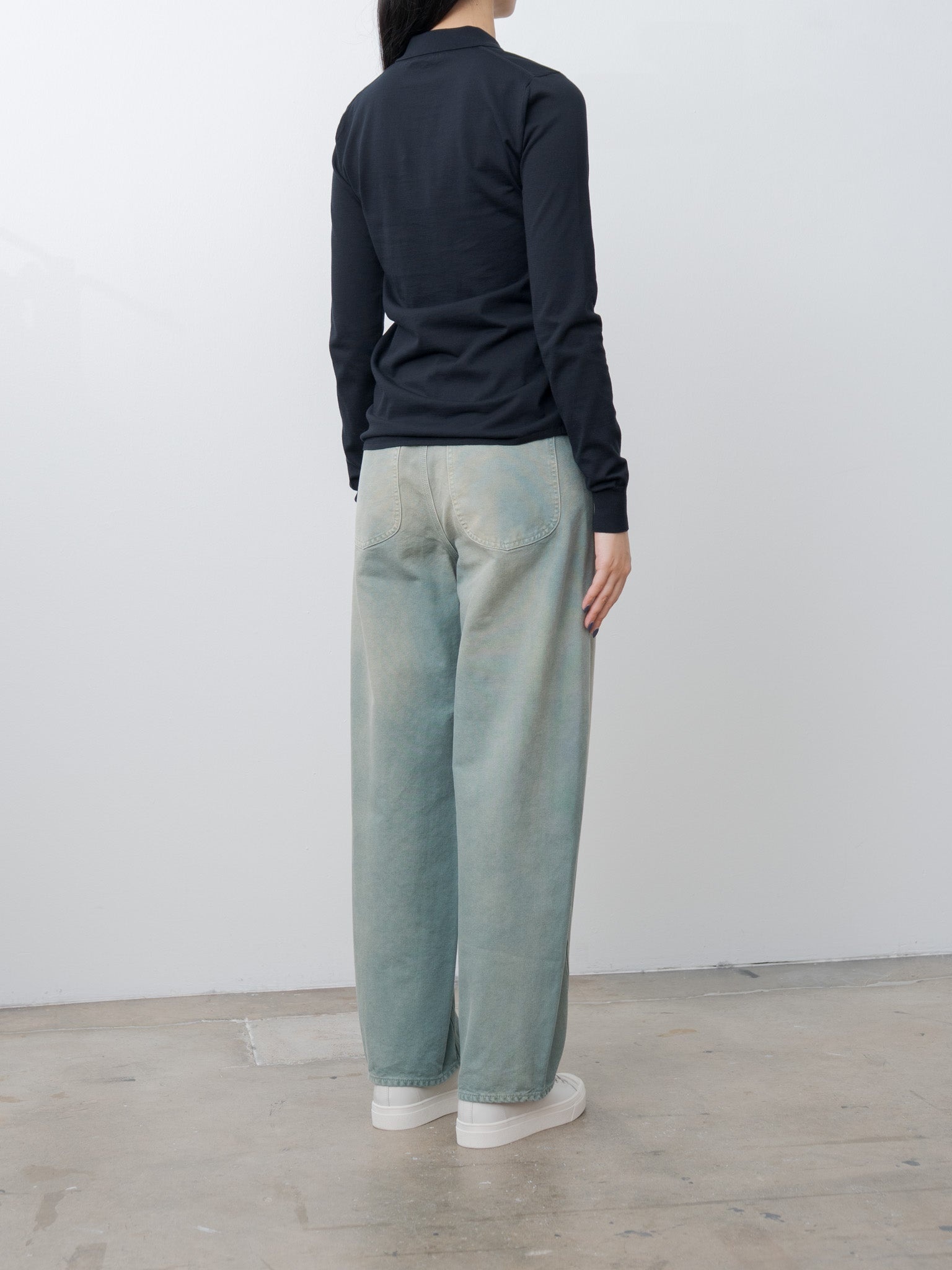 Organic Cotton Duck Pants - Ash Green - 5