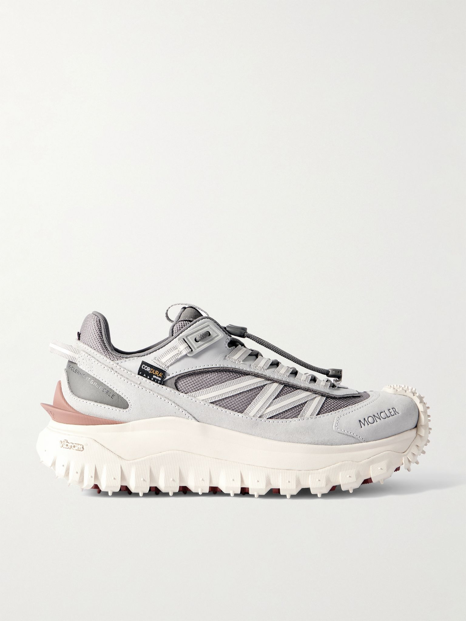 Trailgrip GTX Webbing and Rubber-Trimmed Leather, Suede and Mesh Sneakers Gray - 1