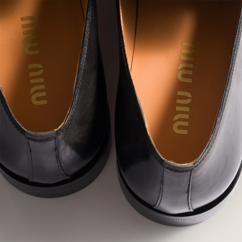 Miu Miu Leather loafers outlook