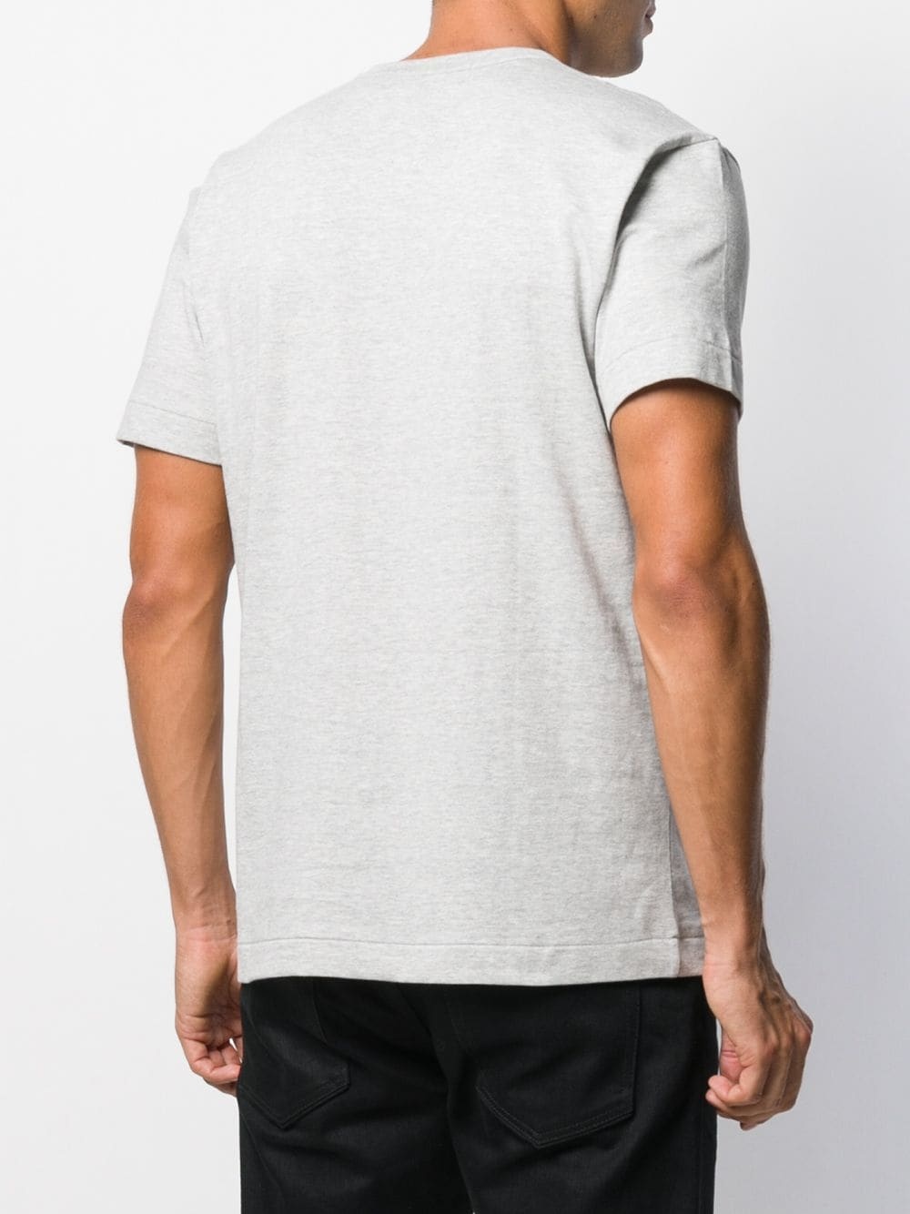 heart print crew neck T-shirt - 4