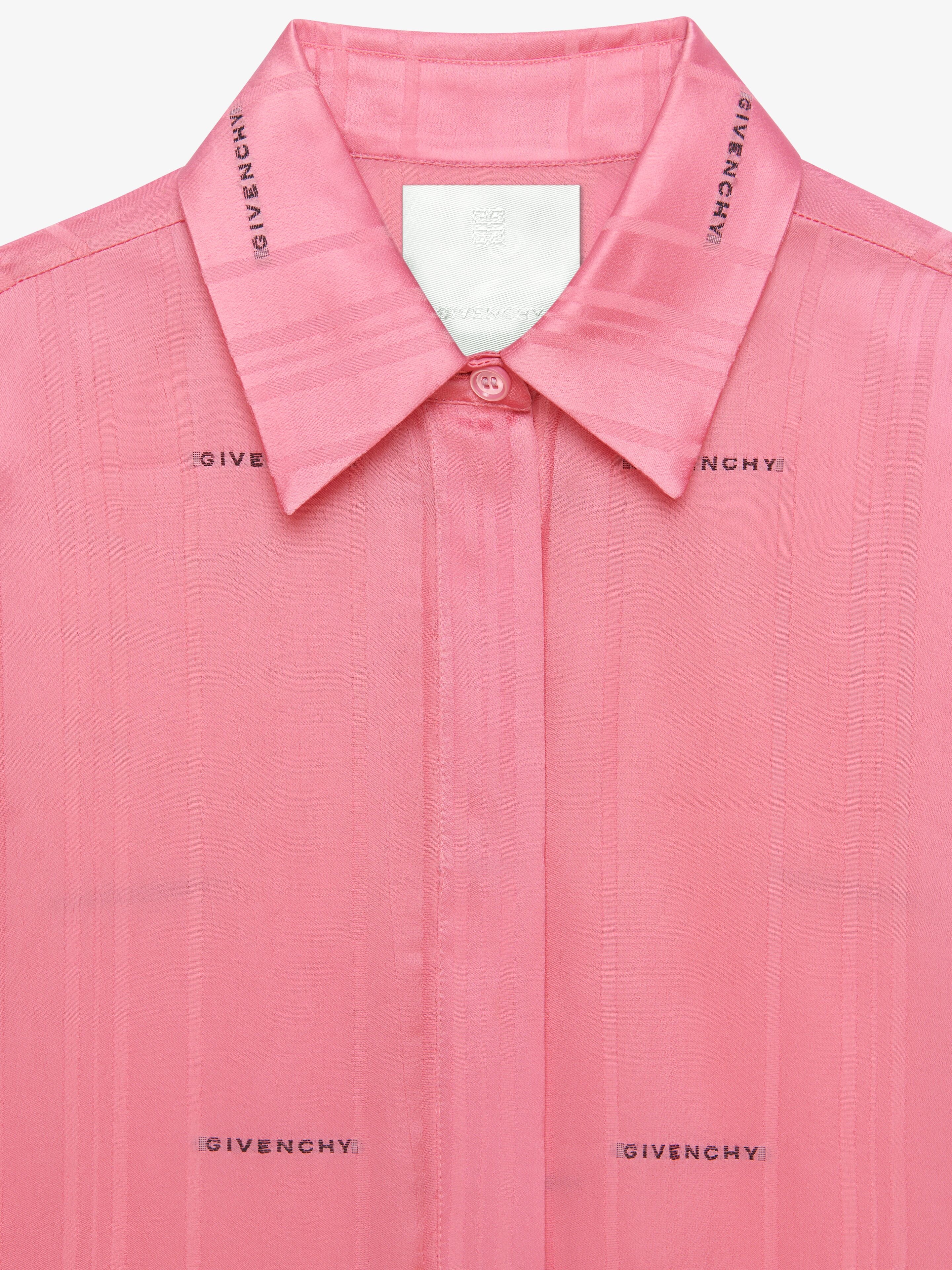 SATIN OVERSIZED SHIRT IN GIVENCHY JACQUARD - 5