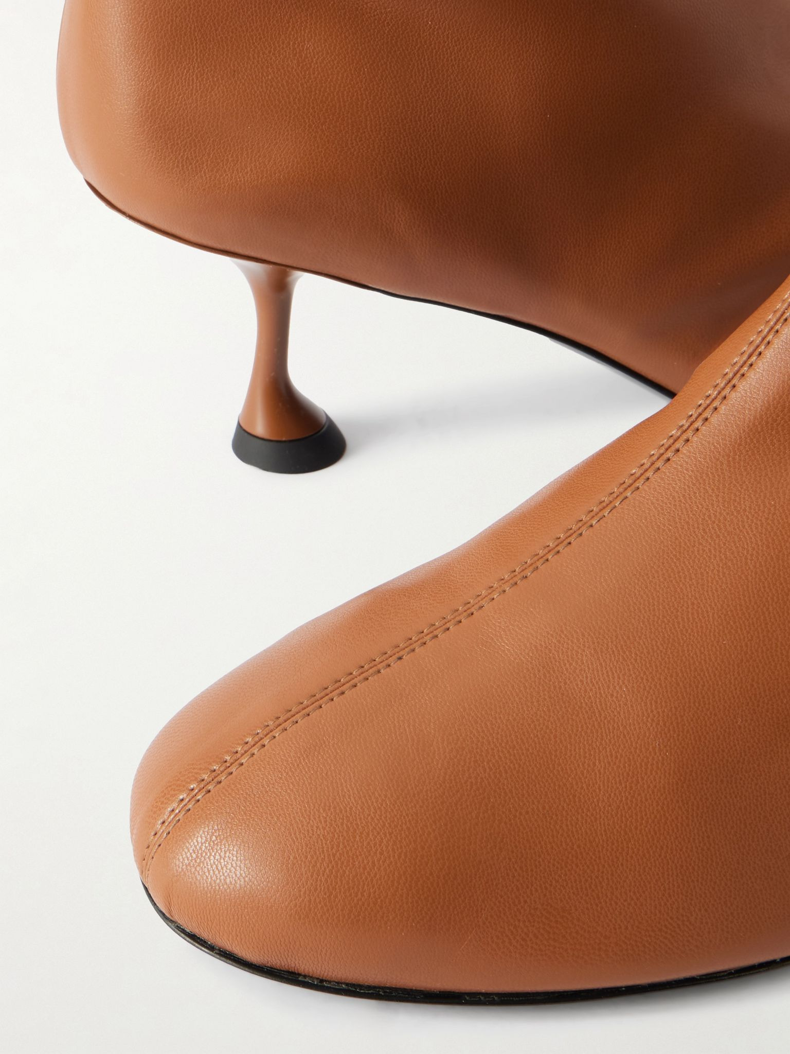 Tee leather ankle boots Light brown - 4