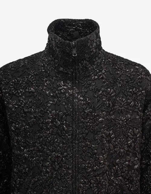 Valentino Black Nylon Brocade Jacket - 3