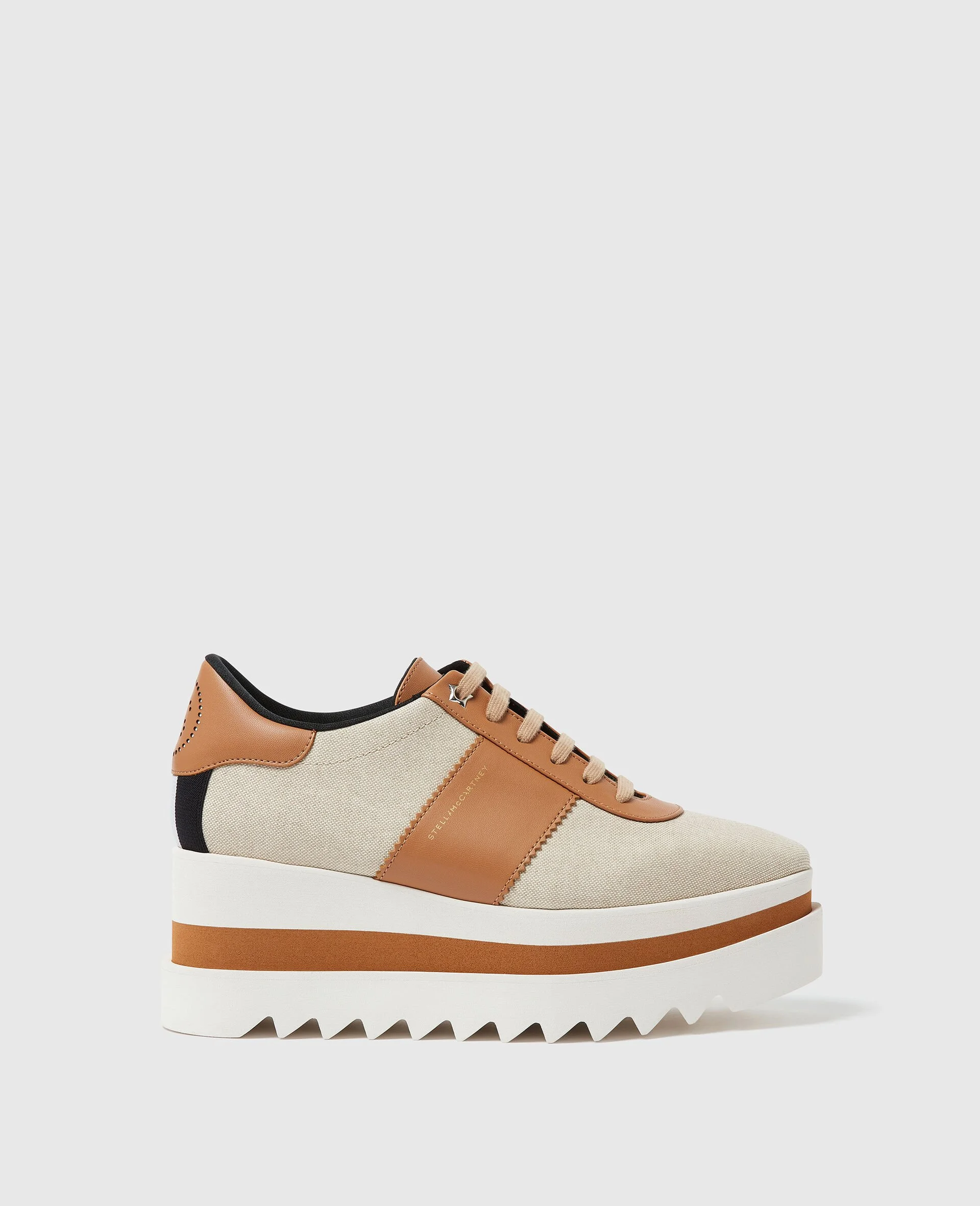 Sneak-Elyse Canvas Platform Sneakers - 1