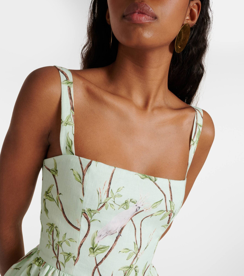 Lima printed linen minidress 4