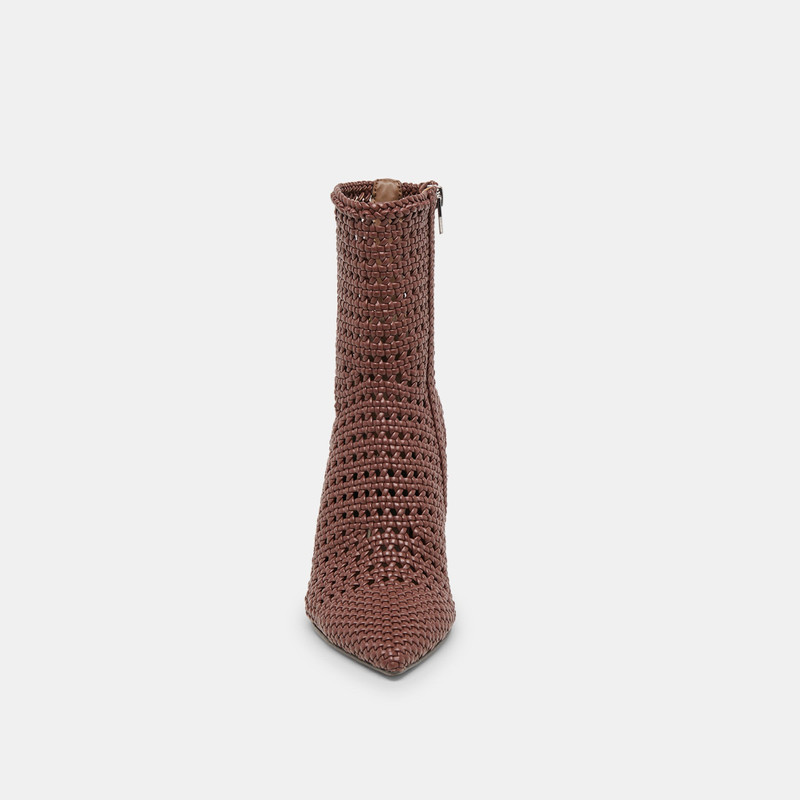 EMBRY BOOTIES BROWN WOVEN STELLA 8