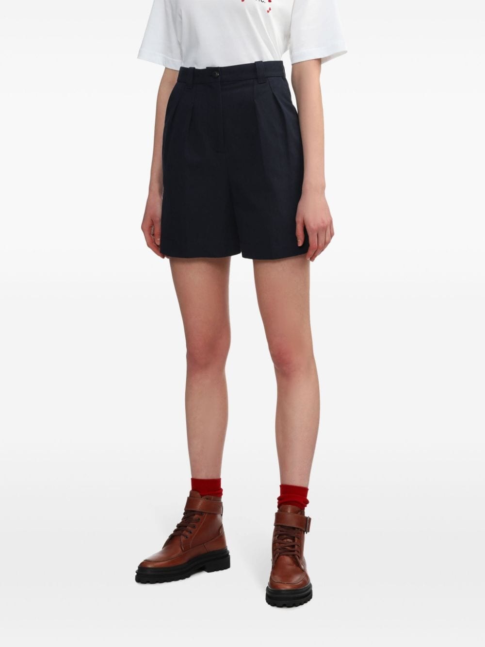 Nola pleated mini shorts - 3