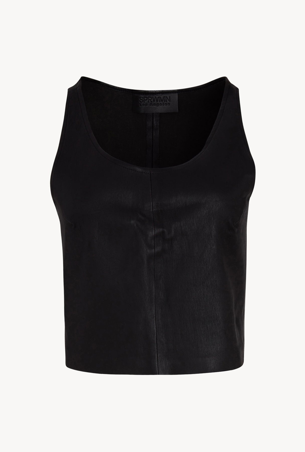 BLACK LEATHER TANK - 1