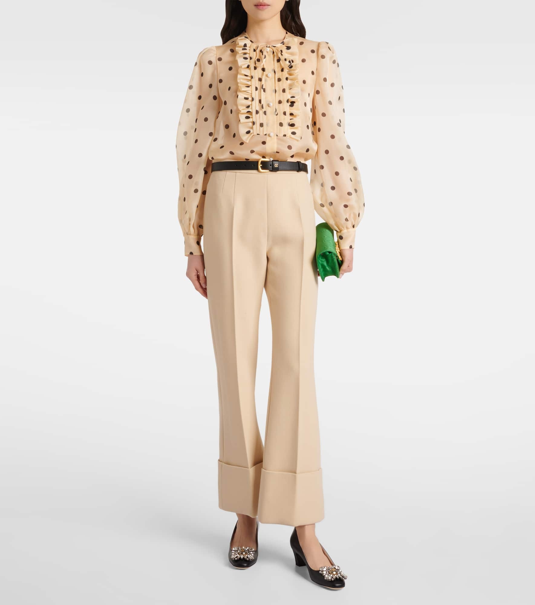 Polka-dot silk blouse - 2