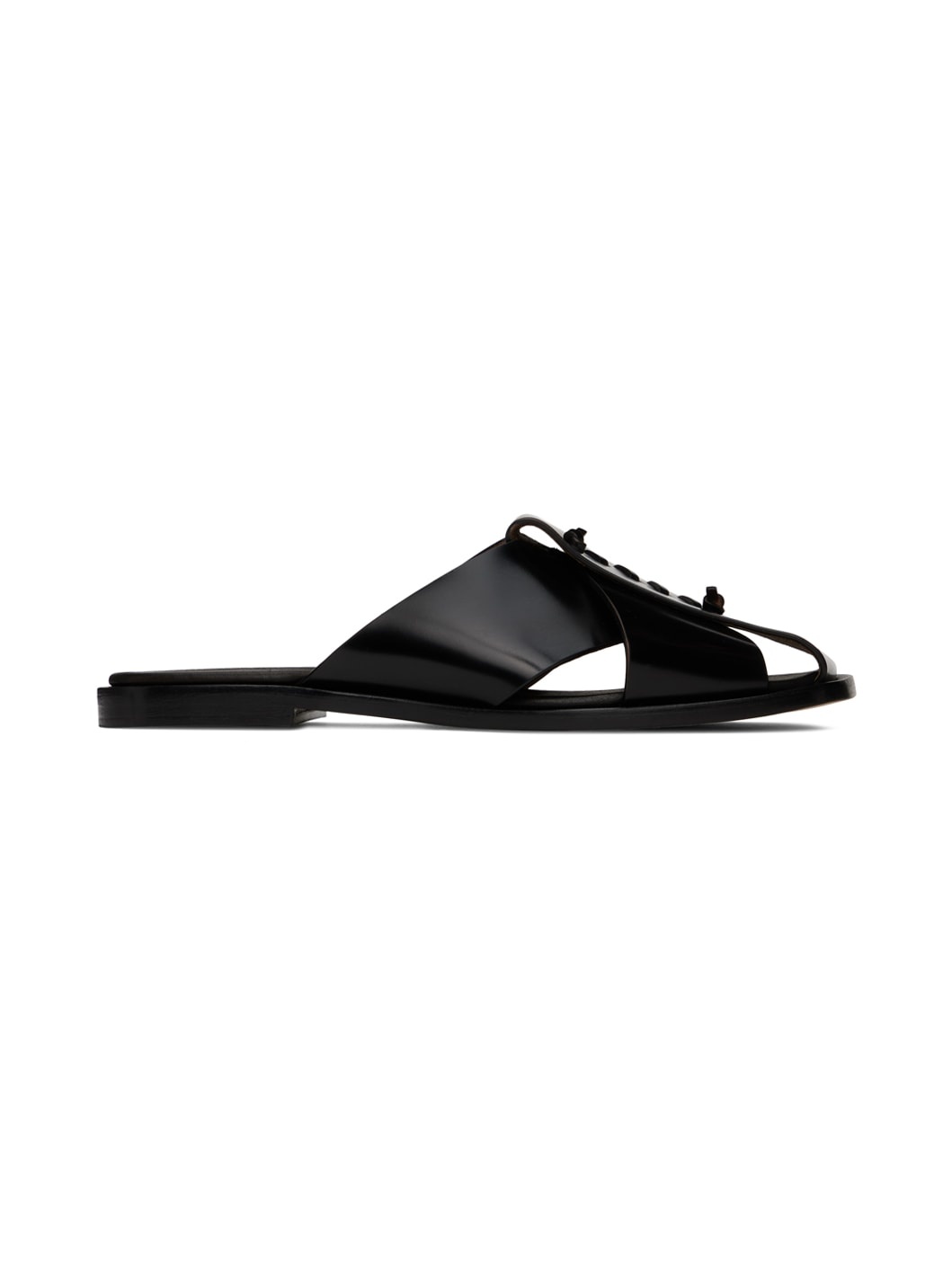 HEREU Black Beltra Sandals