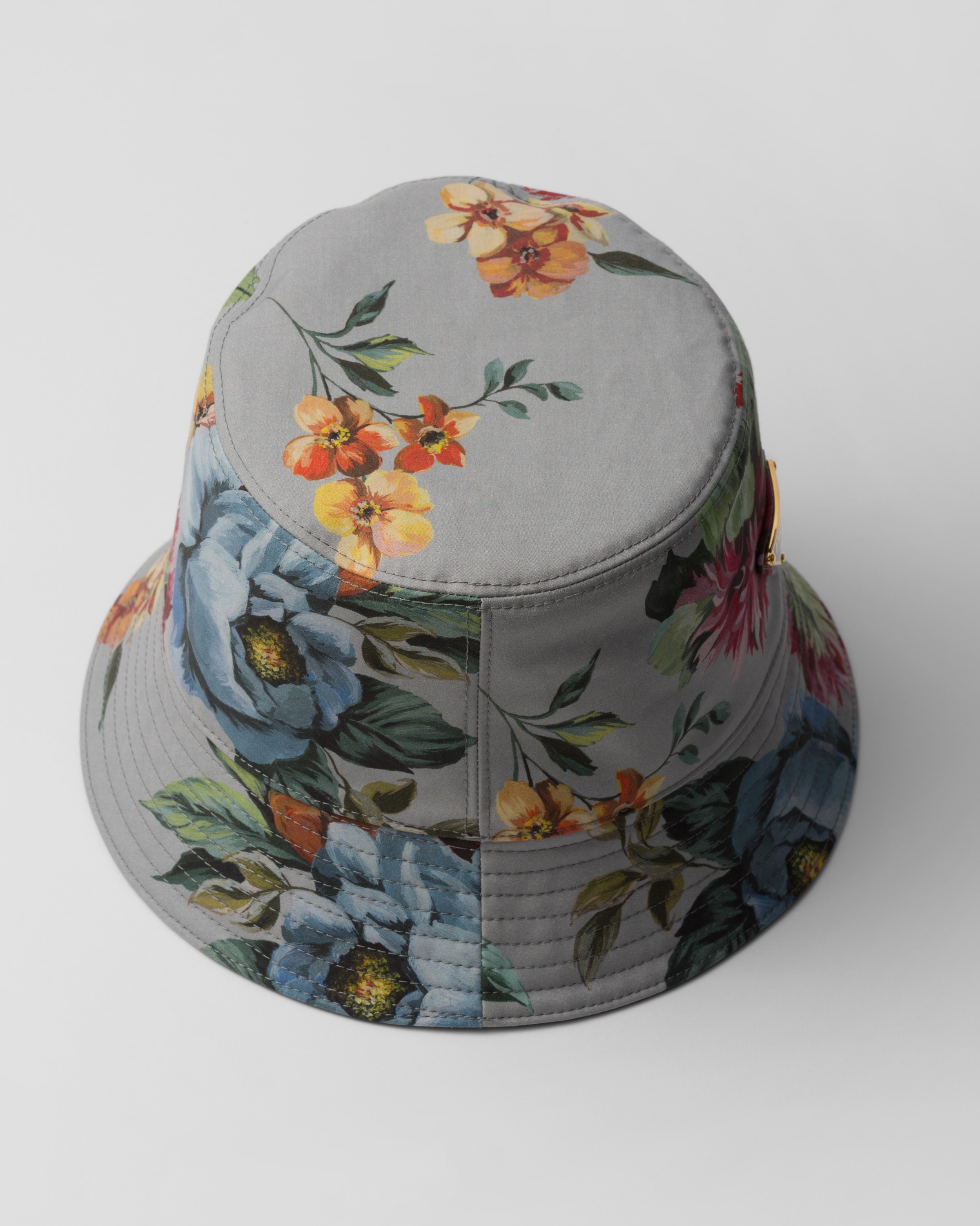 Reversible printed cotton bucket hat - 3