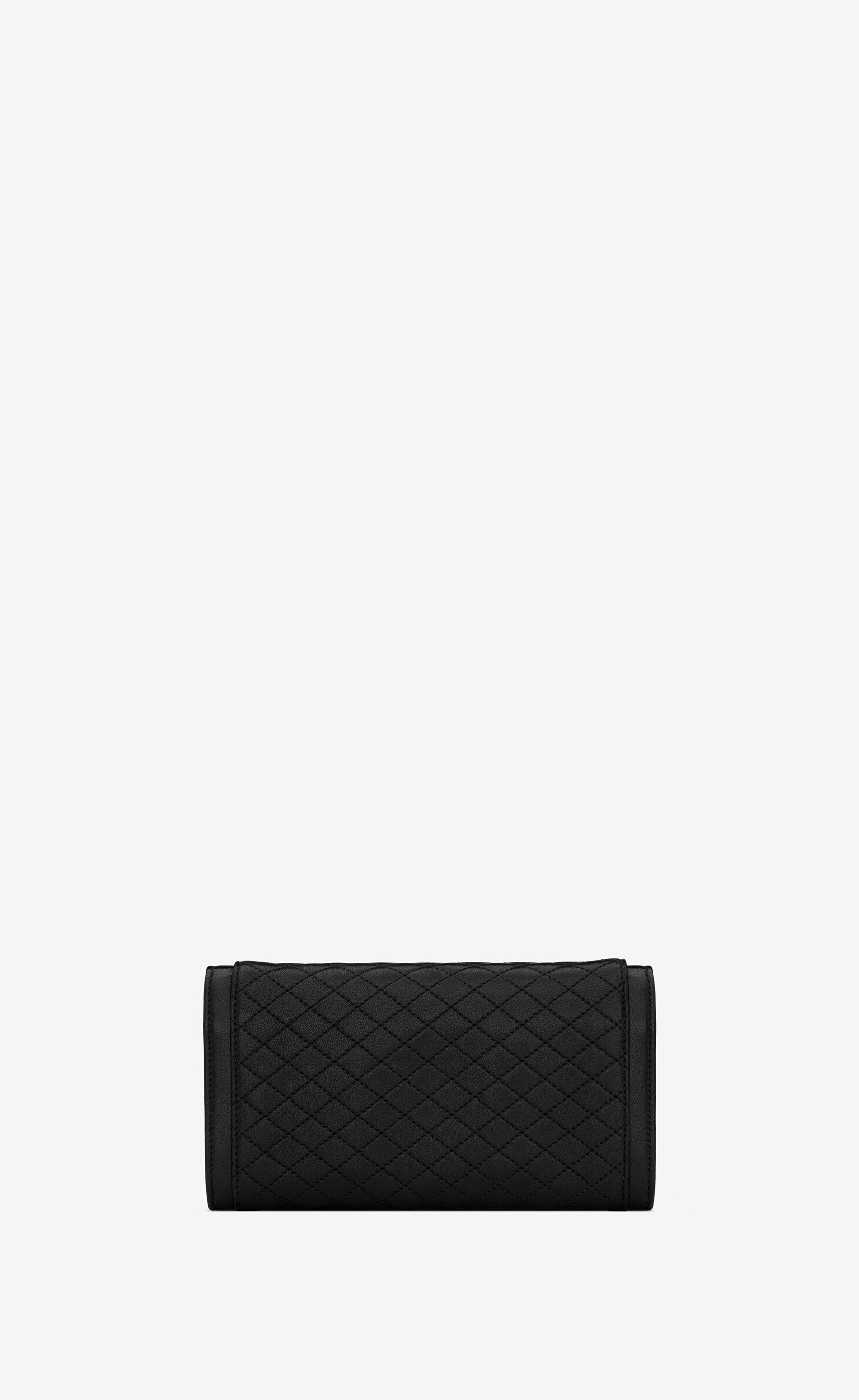 gaby large flap wallet in quilted lambskin - 2