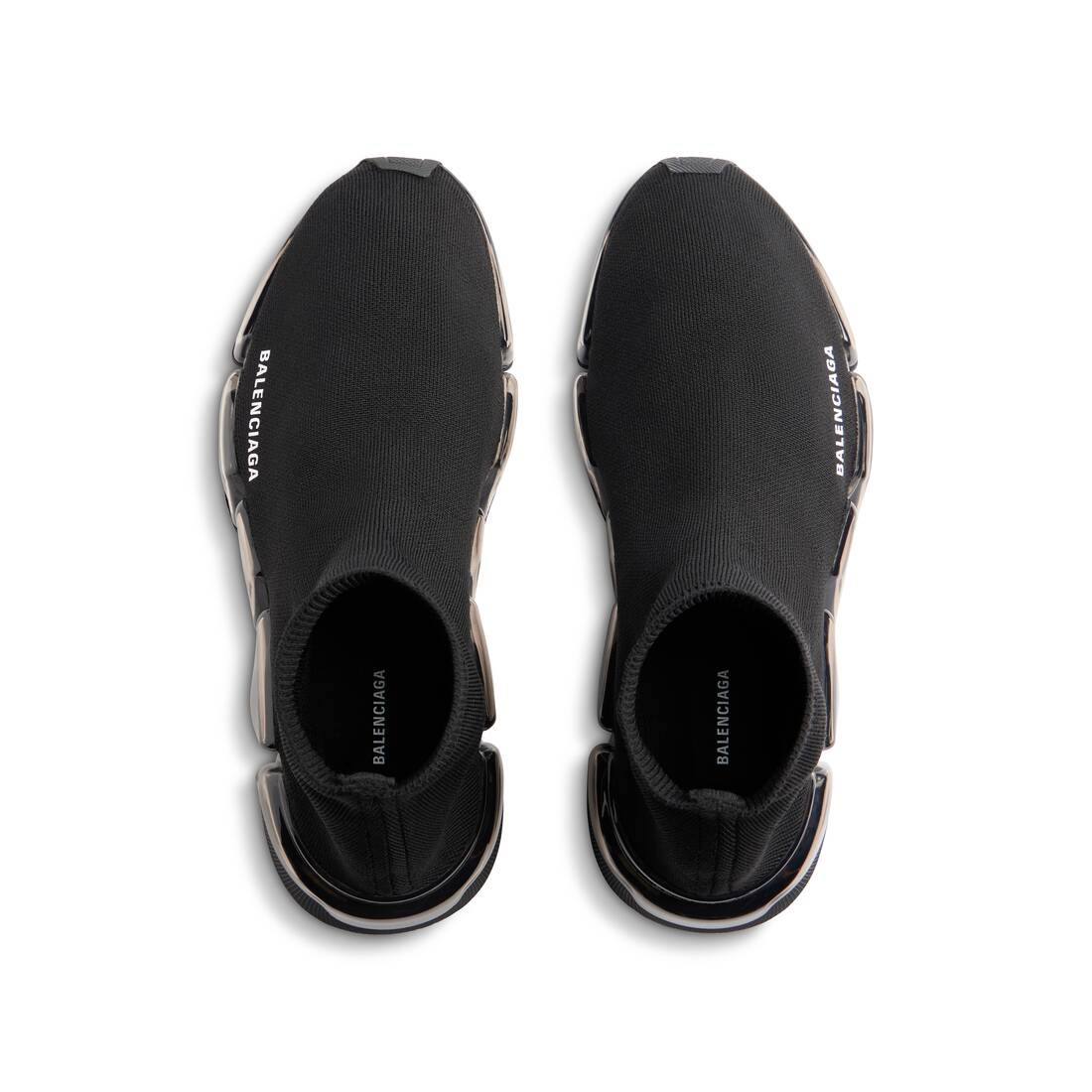 Women's Speed 2.0 Full Clear Sole Recycled Knit Sneaker  in Black - 6