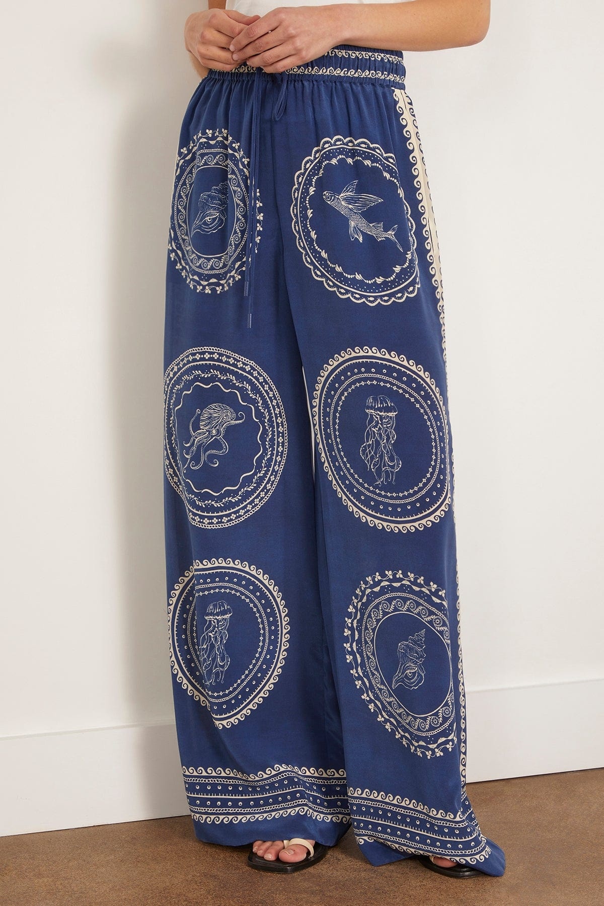 Oceane Silk Pant in Blue (TS) - 3