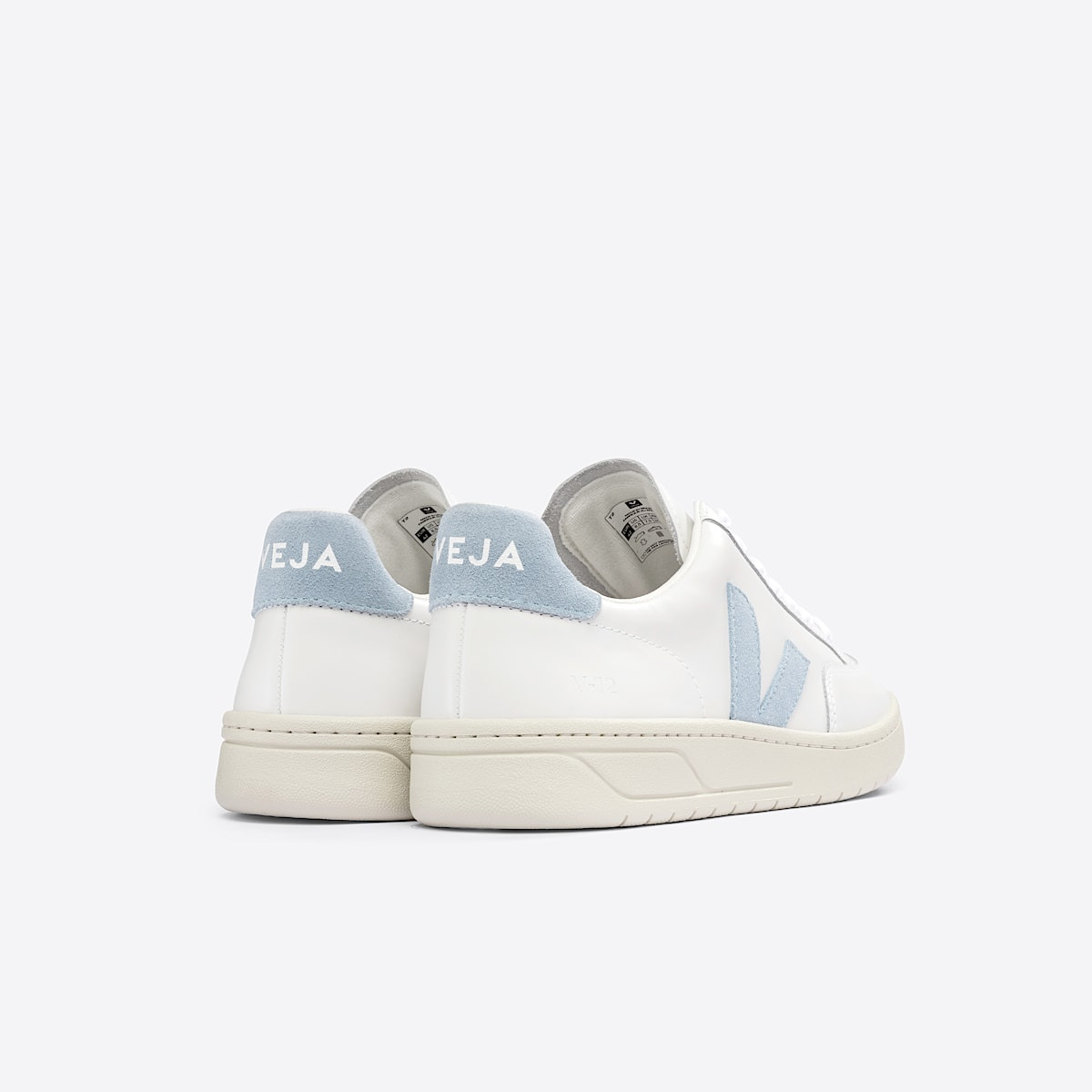 V-12 LEATHER WHITE STEEL - 3