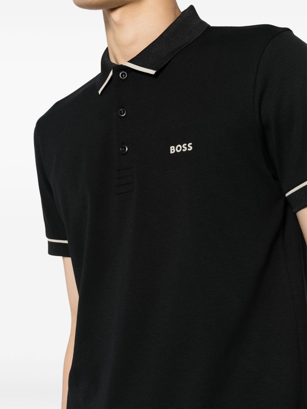 interlock-weave polo shirt - 5