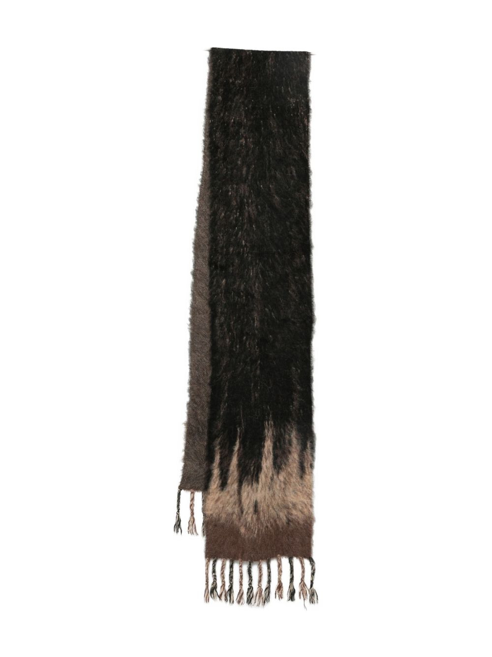 gradient tassels scarf - 1