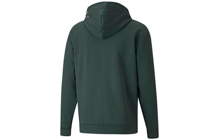 PUMA Winterized Logo Sports Fleece Lined Hooded Jacket Green 846528-80 - 2