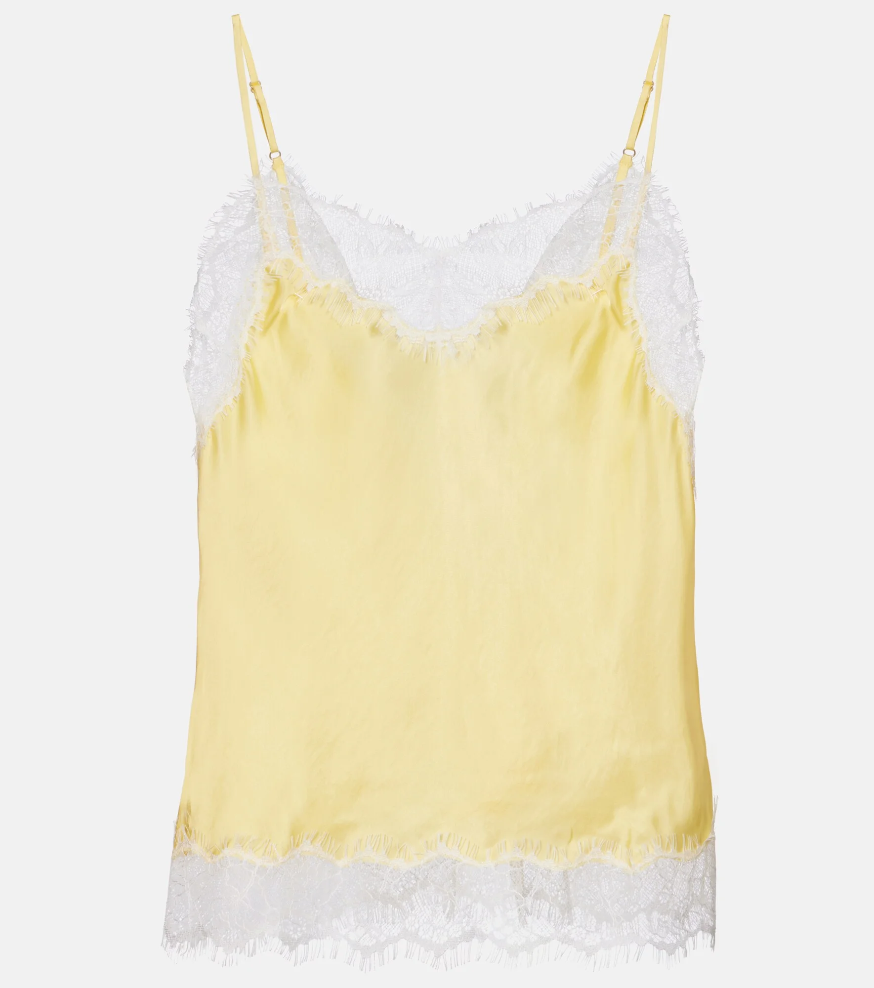 Zely lace-trimmed satin camisole - 1
