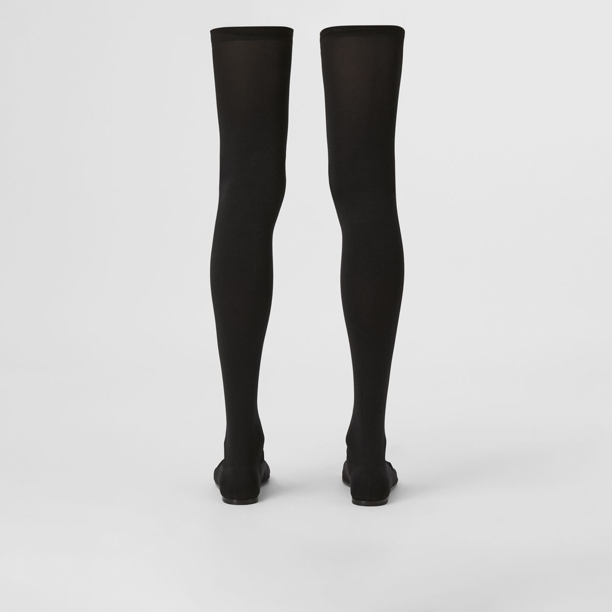 Toe-ring Detail Over-the-knee Sock Boots - 4