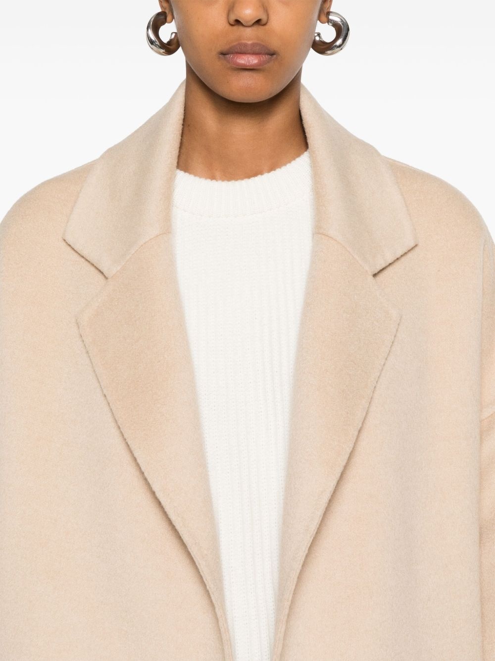 brushed coat - 5