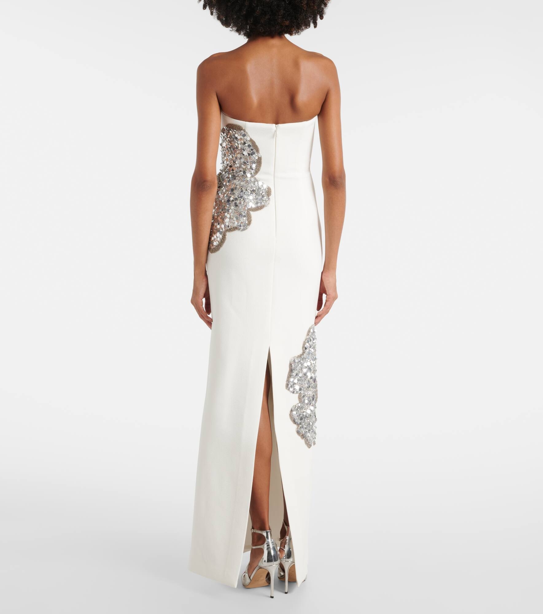 Layana strapless embellished gown - 3