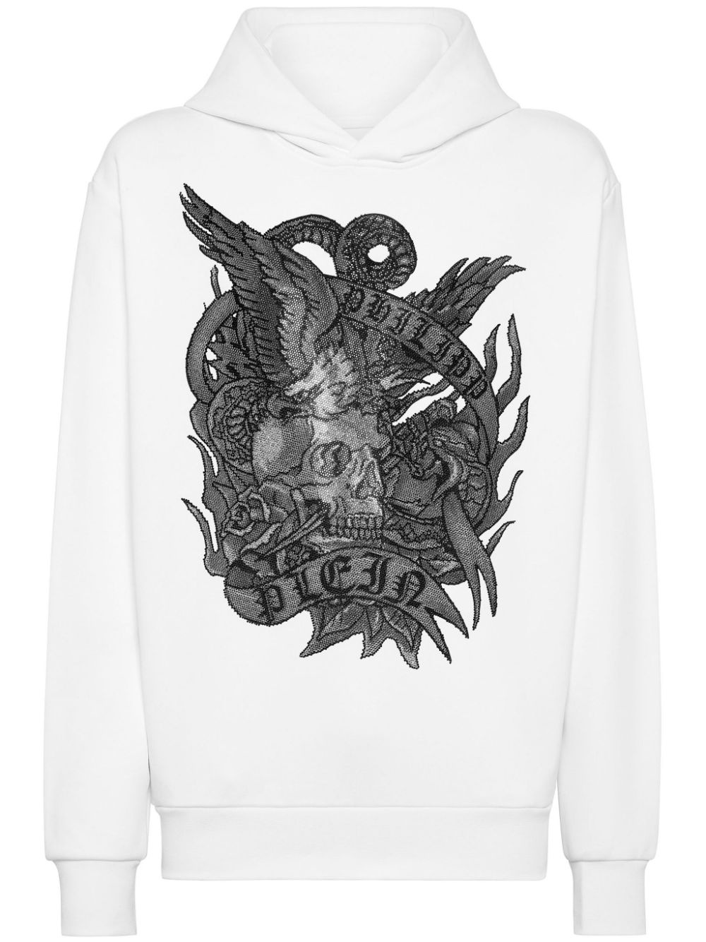 Crystal Tattoo crystal-embellished hoodie - 1