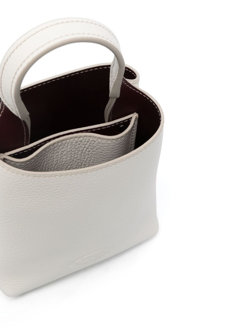 debossed-logo leather mini bag - 5