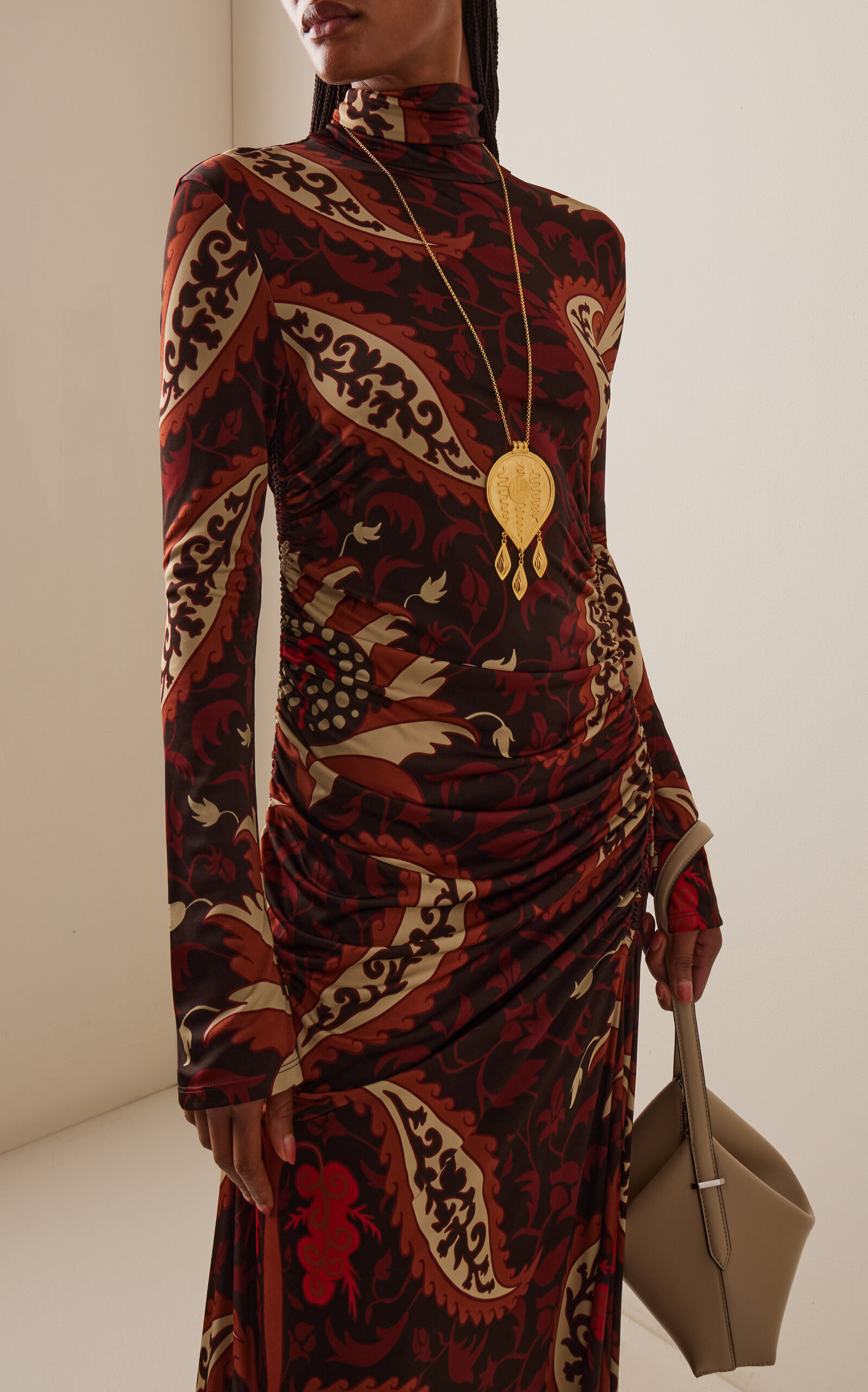 Start Point Gathered Maxi Dress multi - 3
