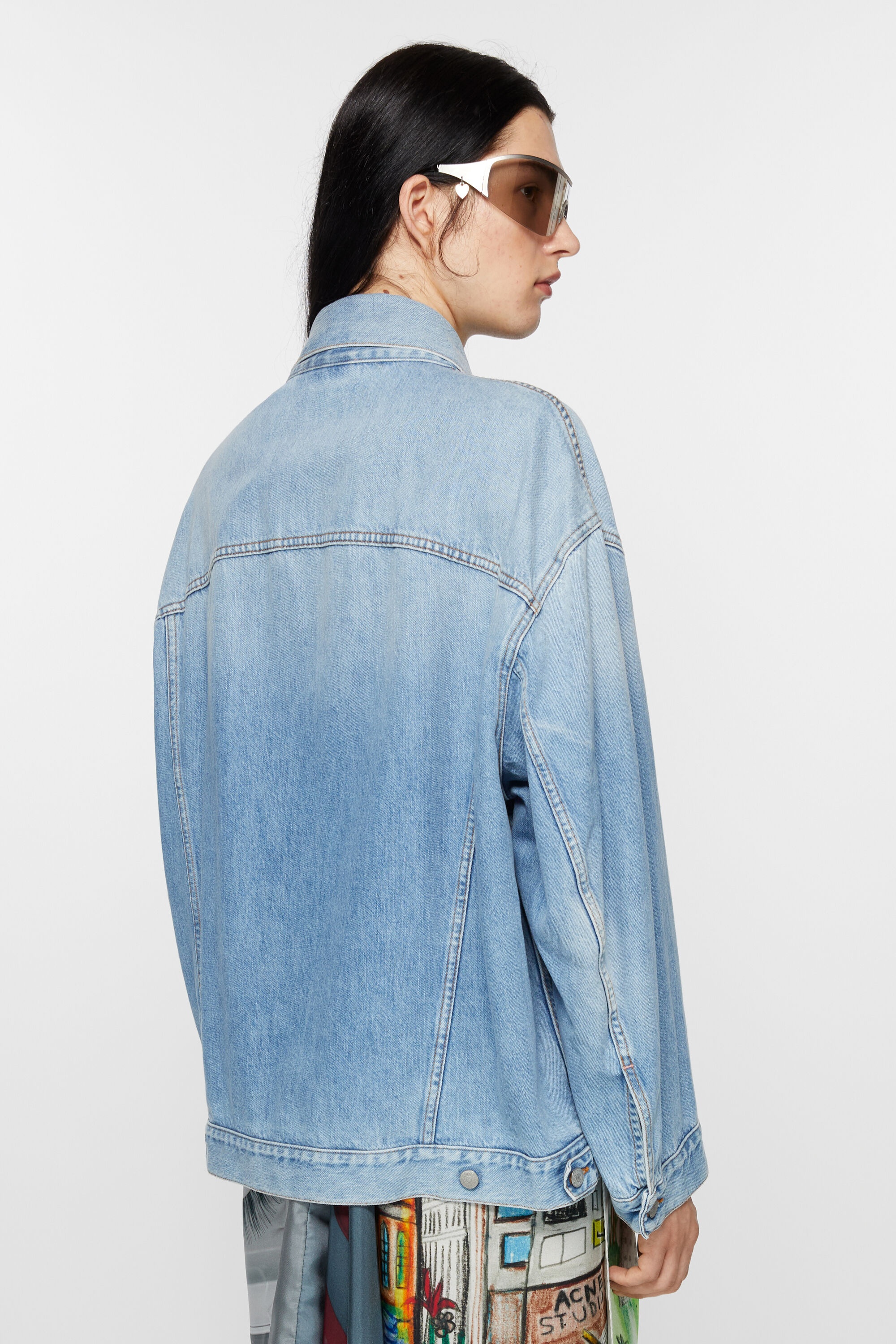Denim jacket - Oversized unisex fit - Light blue - 4