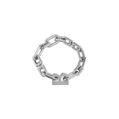 BALENCIAGA B Chain Thin Bracelet in Silver outlook