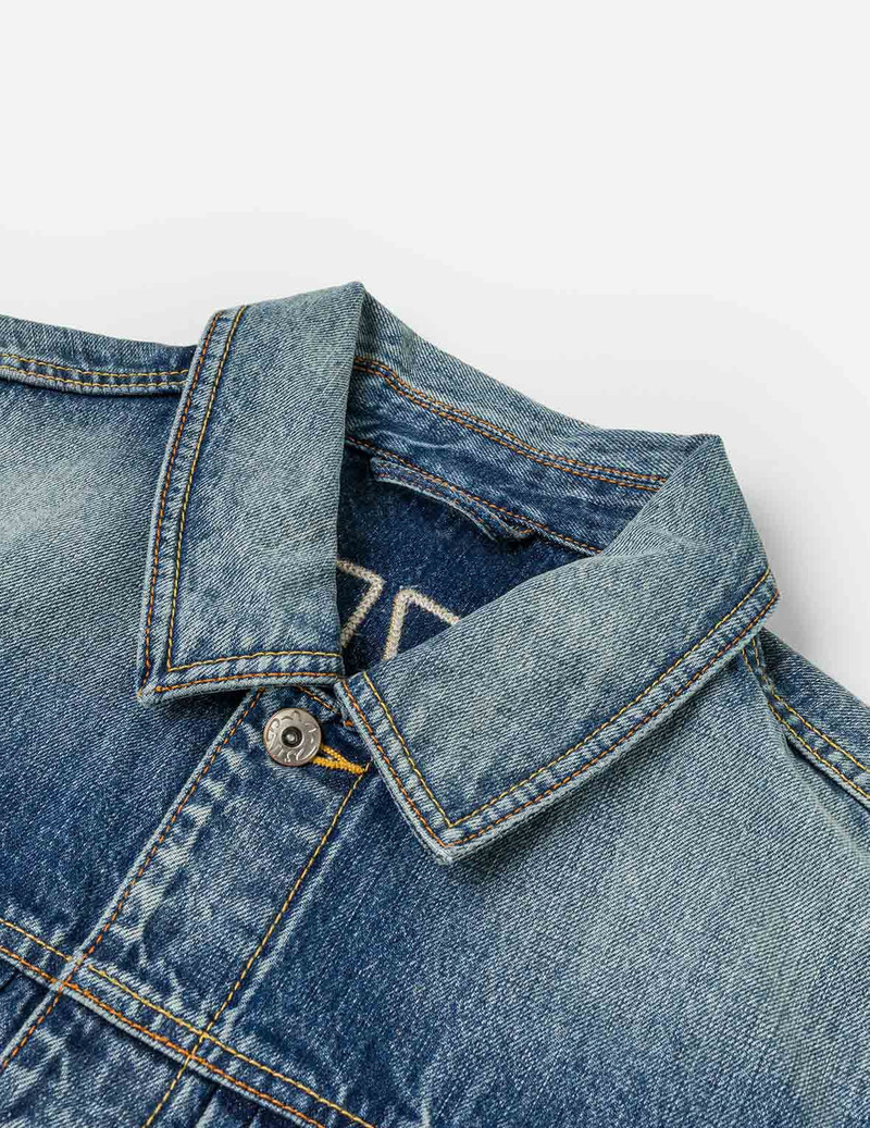 Evisu & Seagull Appliqué Denim Chinese Jacket 10