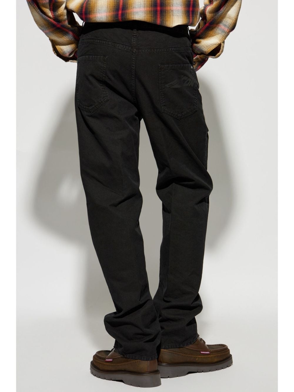 logo-print straight-leg jeans - 4